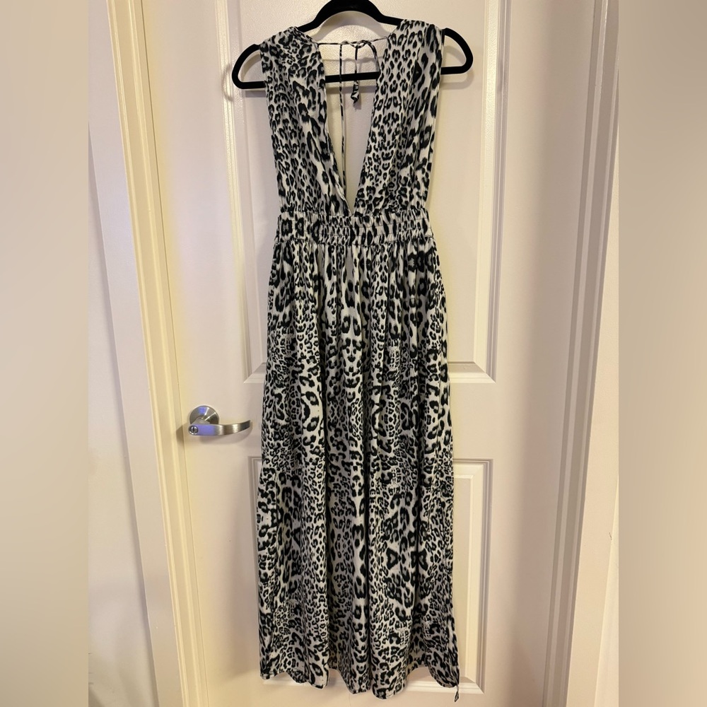 America & Beyond animal print cover up